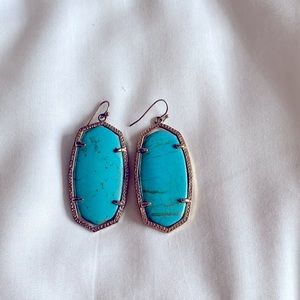 Kendra Scott Turquoise & Gold Danielle Earrings